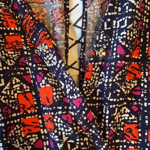 FOREVER 21 Sleeveless Abstract Romper Pockets Size XL - Picture 6 of 6